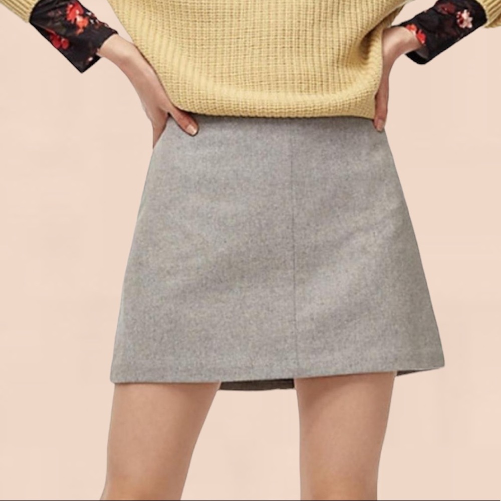 Aritzia Grey Mini Skirt